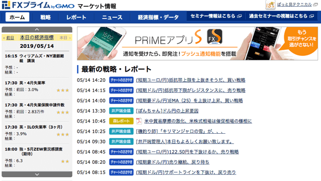 ＦＸプライムｂｙＧＭＯは情報力に定評あり！