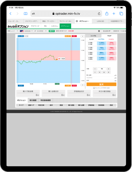 iPadで「みんなのオプション」