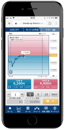 iPhoneでバイトレ