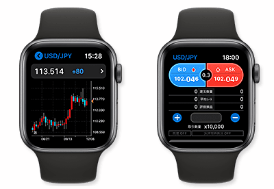 GMOクリック証券のApple Watch対応アプリ
