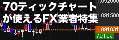 70ティックチャートが使えるFX業者特集