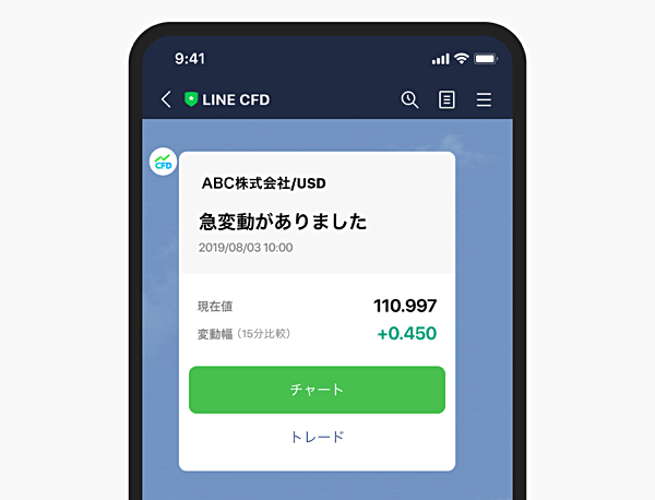 【5】LINEアプリで各種通知機能を利用する方法