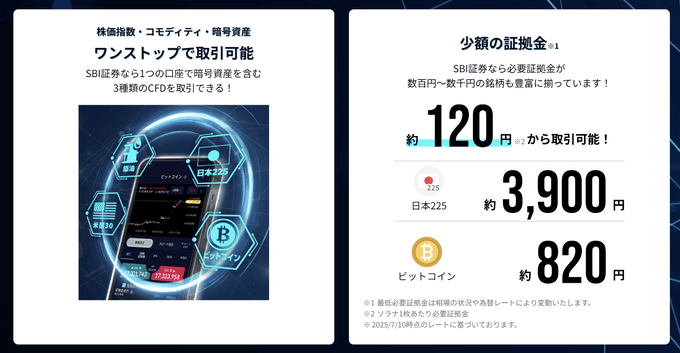 数百円～数千円の少額から取引が可能！