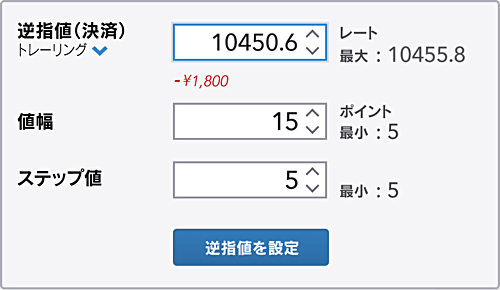 IG証券でのトレール注文の使い方