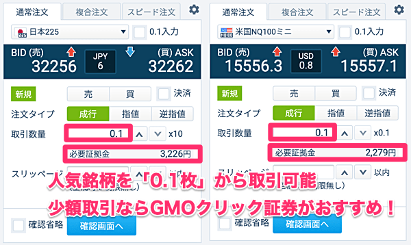 GMOクリック証券が最小取引数量を引き下げ！