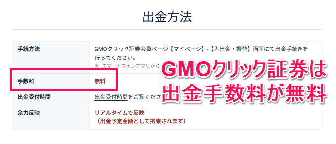 入金・出金が確実で早い