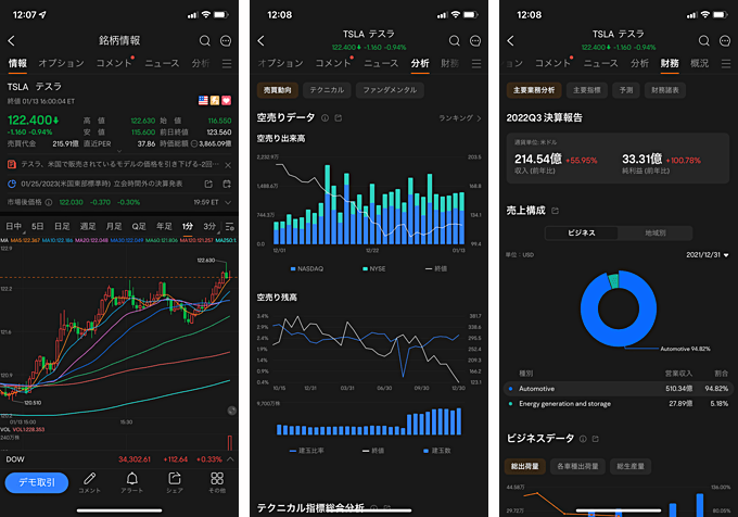 米国株の情報を見るなら「moomooアプリ」！