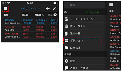 マネックス証券での米国株の売り方