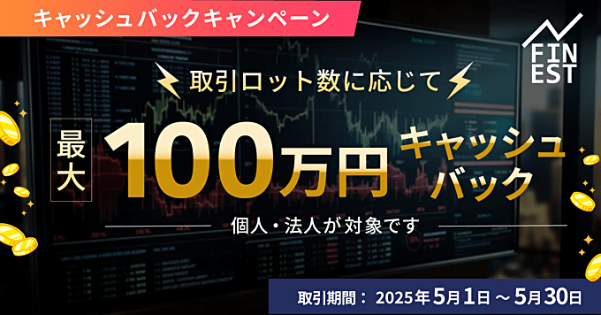 外為ファイネストで開催中のキャンペーン