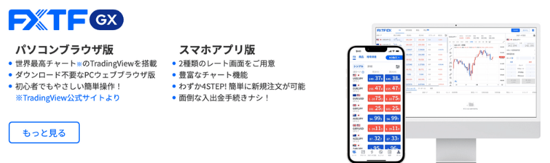 「FXTF GX」でゴールド（XAUUSD）取引可能