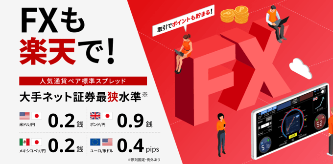 楽天証券（楽天FX・MT4）スワップポイント徹底解説！