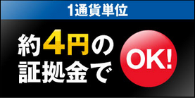 約4円の証拠金でOK