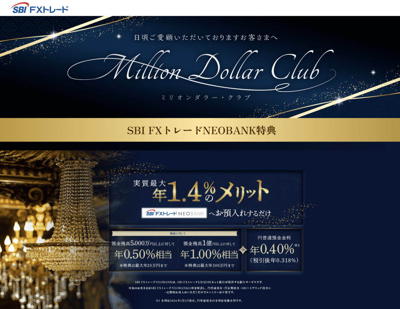 SBI FXトレード：ミリオンダラー・クラブ