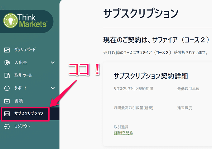 ThinkMarketsの口座開設、サブスクプランの始め方