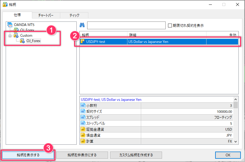 【MT5専用ティックデータ】OANDA証券