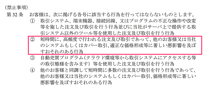 SBI FXトレードの約款の記載
