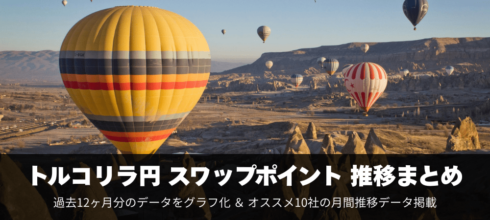 トルコリラ円スワップポイントの推移をFX業者ごとに紹介！