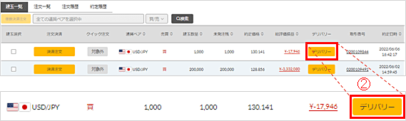 マネックス証券「現受け」のやり方・手順