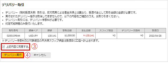 マネックス証券「現受け」のやり方・手順