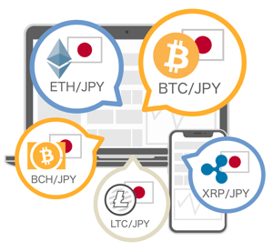 暗号資産FXで選べる通貨ペアが豊富！