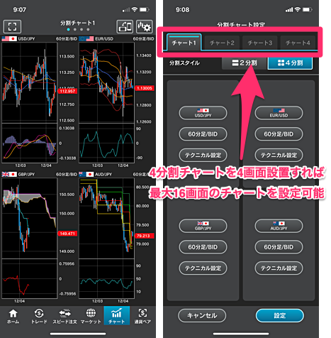 『外貨ネクストネオ「GFX」』アプリ画像