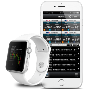外為どっとコムのiPhoneアプリとAppleWatch