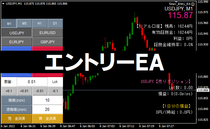 FXキーストン・エントリーEA スキャルピング専用