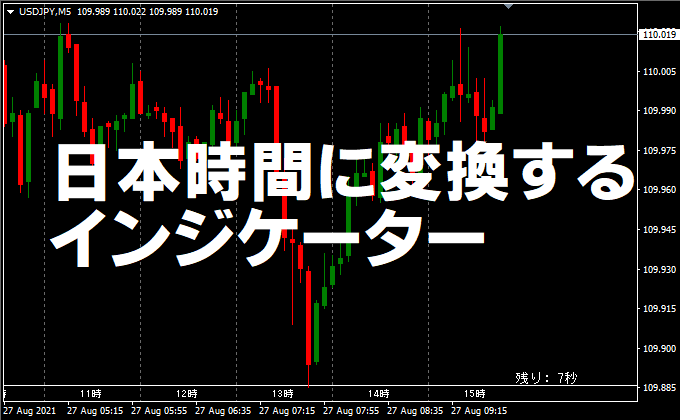 日本時間に変換するMT4/MT5インジケーター