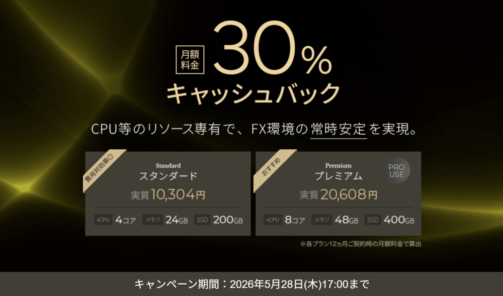 XServer VPS for FX プレミアム