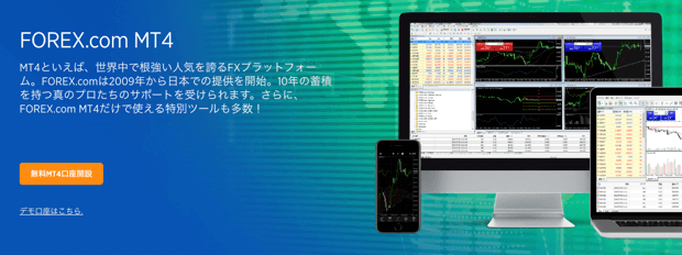 FOREX.comのMT4