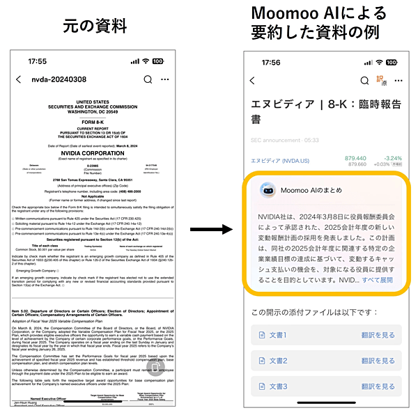 moomooアプリの「AI予測」の使い方