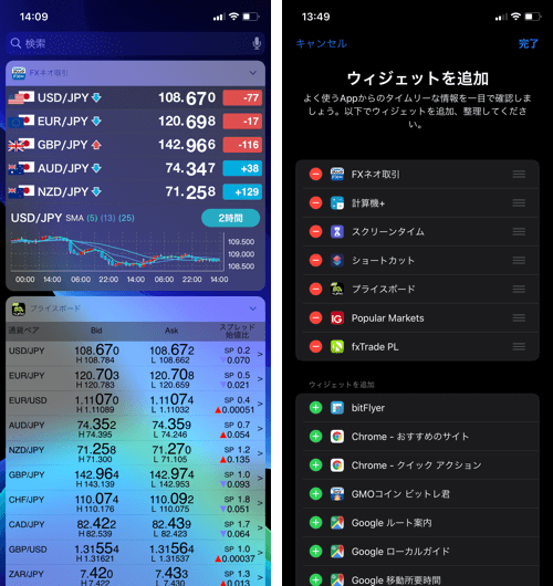 GMOクリック証券「GMOクリック FXneo」の取引画面