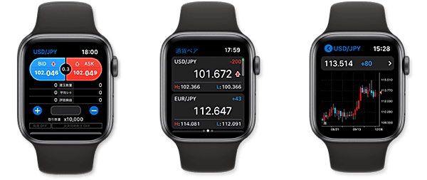 GMOクリック証券はApple Watchアプリ対応！