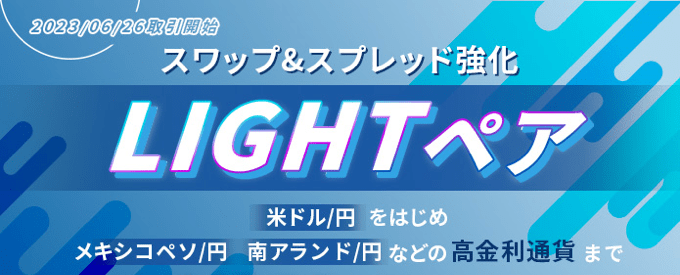 LIGHT FXのTradingViewチャート