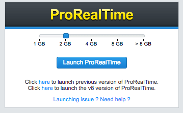 Launch ProRealTime