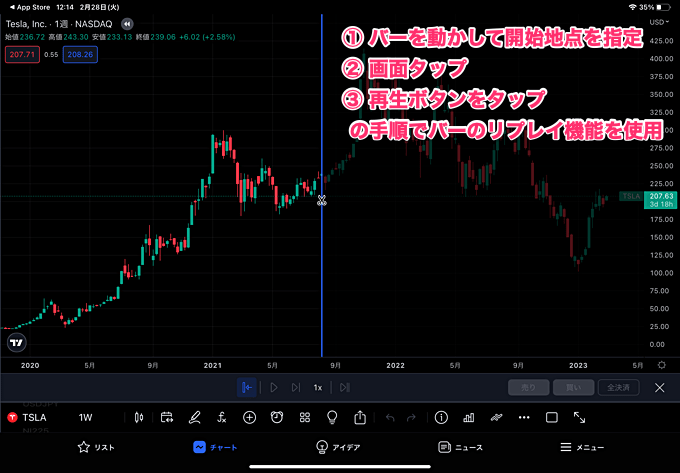 リプレイモードの使い方