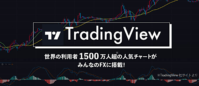 みんなのFXの「TradingView」内蔵アプリに注目！