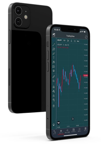 みんなのFXスマホアプリ搭載TradingView