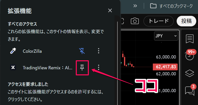トレーディングビューのAI設定方法