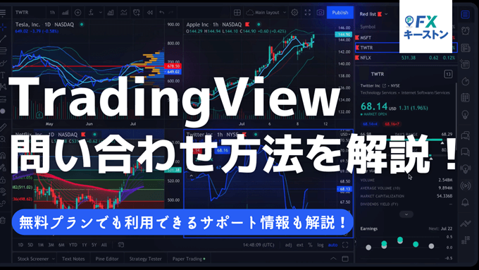 TradingViewの問い合わせ方法やカスタマーサービスは？連絡方法を詳しく解説！