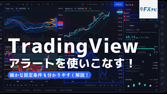 Tradingviewのアラート機能の使い方 鳴らないときの対処法も徹底解説 Fxナビ