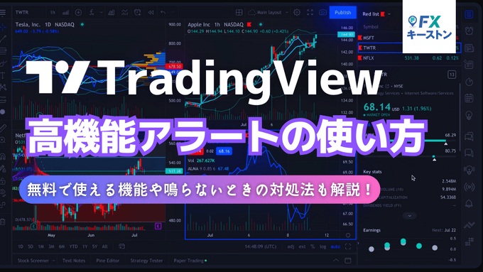 Tradingviewのアラート機能の使い方 鳴らないときの対処法も徹底解説 Fxナビ