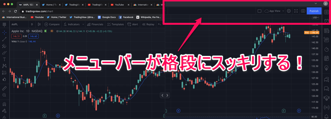 TradingViewデスクトップアプリ