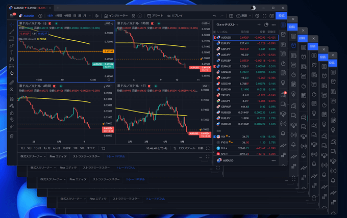 TradingViewデスクトップアプリ