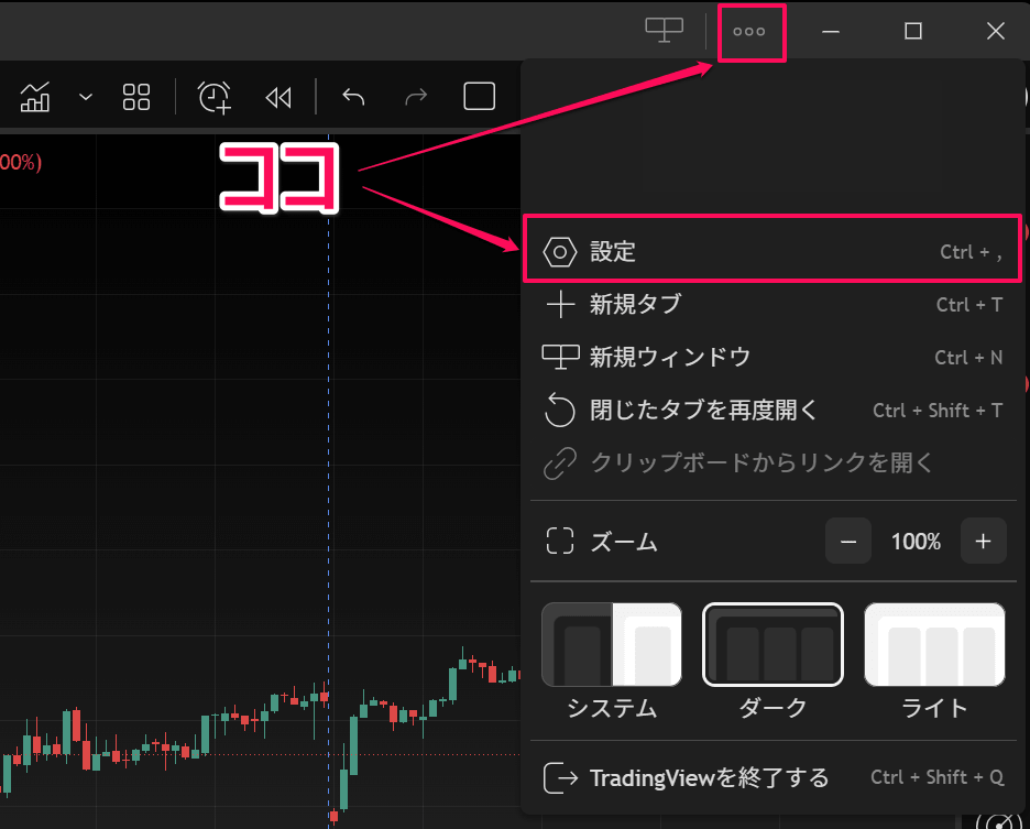 十字カーソルの同期