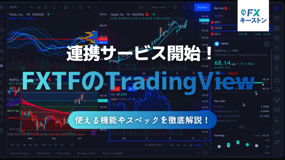 Tradingview搭載!FXTF GX特集