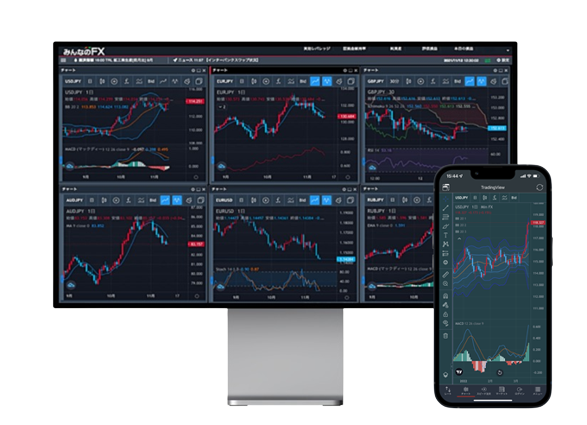 スマホアプリにもTradingView搭載