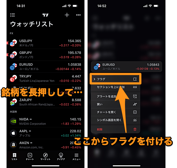 トレーディングビューのウォッチリストを徹底解説！