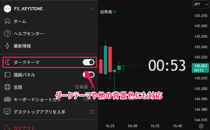 どの背景色にも対応