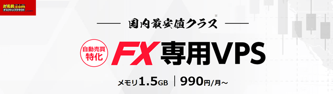 お名前 Com デスクトップクラウドが熱い Mt4特化のfx専用vpsを徹底解説 Fxナビ